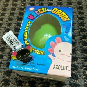 Hatch and Grow Axolotl Toy and Mood Ring Set